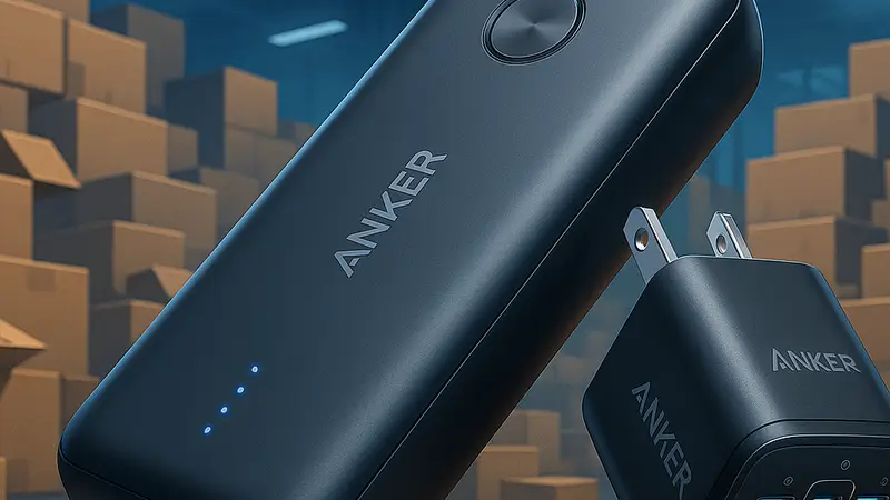 Мощный пауэрбанк Anker ёмкостью 26250 мАч с трёхпортовым зарядным устройством на 300 Вт, быстро раскупаемый со склада.