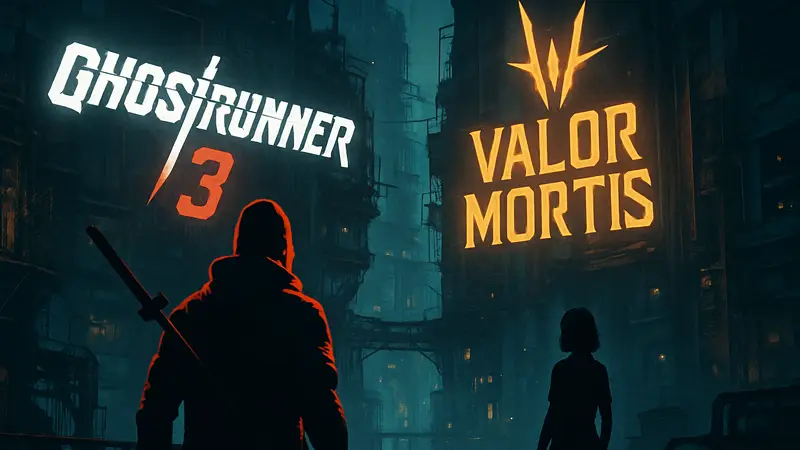Логотип Ghostrunner 3 и Valor Mortis, новая игра от One More Level.
