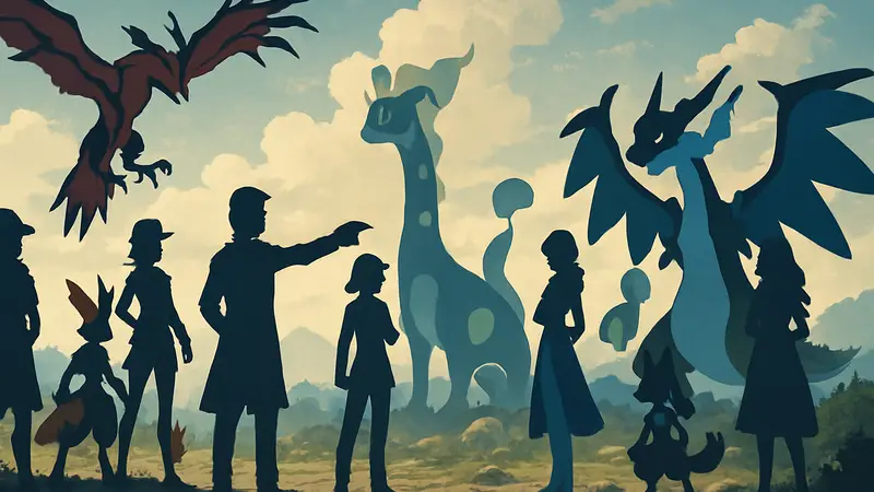 Группа сильнейших тренеров Pokemon из региона Калос, готовых к битве со своими покемонами