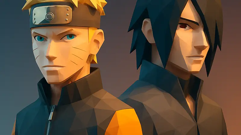 Изображения персонажей Наруто и Саске из аниме Boruto, символизирующие их возможное возвращение.