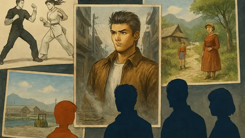 Редкие концепт-арты Shenmue и Virtua Fighter RPG, изображения ранних персонажей и мира