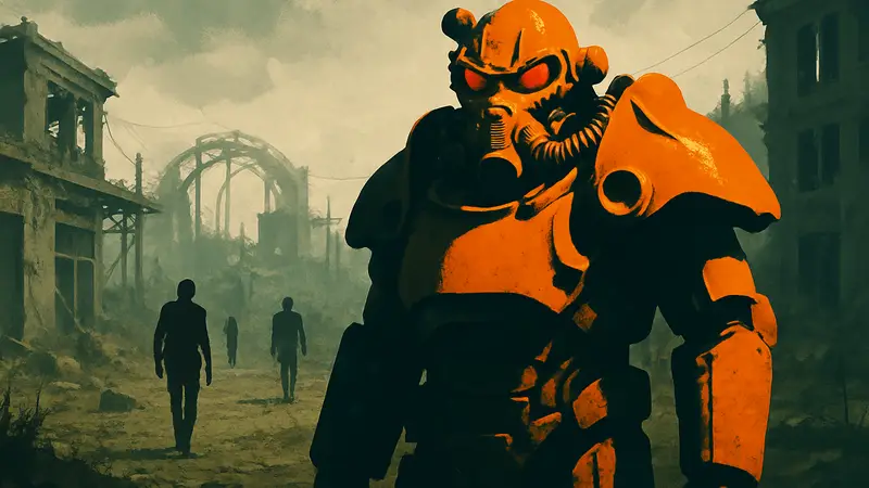 Солдат Анклава из игры Fallout в силовой броне