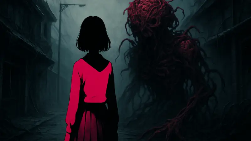 Обложка манги Silent Hill f с изображением главной героини или ключевого монстра в узнаваемой стилистике хоррора.