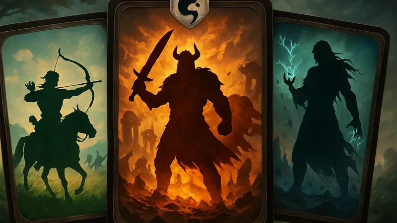 Изображение обложки или карт из нового выпуска «Гибель богов» для ККИ «Берсерк»