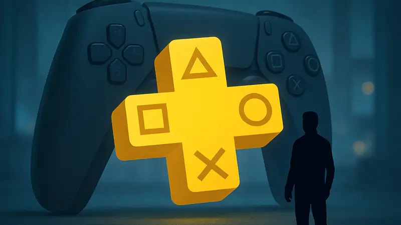 Логотип PlayStation Plus на фо не геймпада, предвещающий важные новости 17 февраля