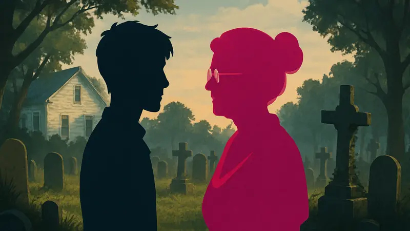 Обложка или скриншот игры I'm In Love with Your Dead Grandmother, дейтинг-сим