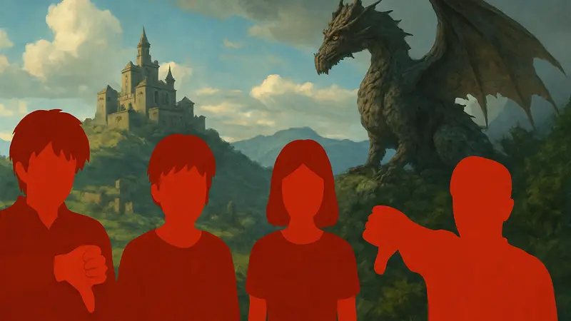 Постер аниме «Сказания Земноморья» от Studio Ghibli, символизирующий разочарование и негативные оценки зрителей.