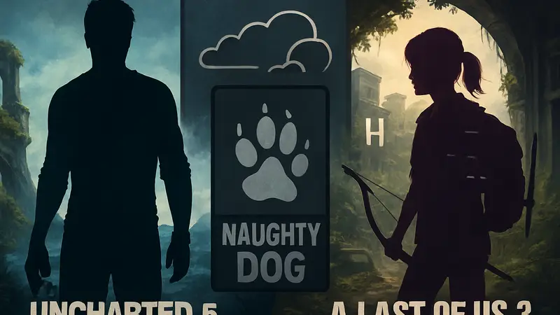 Обложки Uncharted 5 и The Last of Us 3, логотип Naughty Dog, слухи о будущих играх
