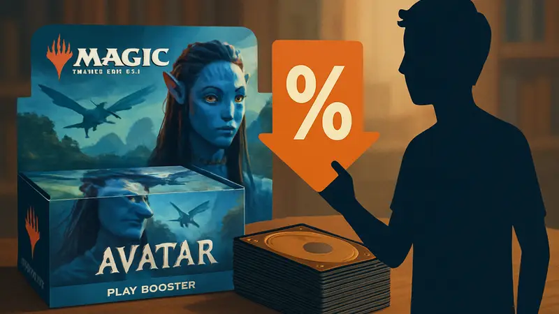 Бустер-бокс Magic The Gathering Avatar, стопка карт, скидки на Amazon.