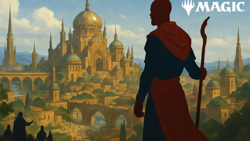 Иллюстрация мира Зхалфир из Magic The Gathering, персонаж Тефери, новый сет