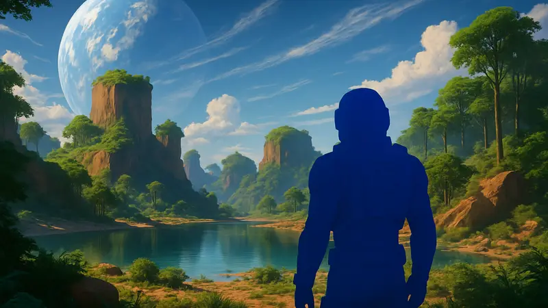 Скриншот из The Planet Crafter 2.0 с новым биомом и улучшенной графикой