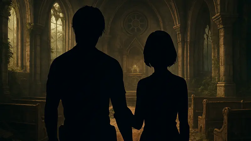 Леон и Эшли из Resident Evil 4 Remake, намек на отношения или брак