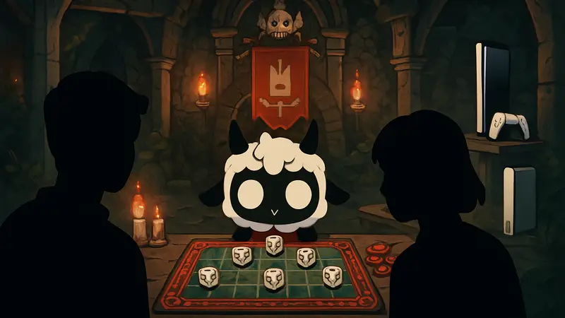 Мини-игра в кости, Cult of the Lamb, настольная игра, PS5, PS4