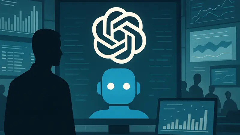 Графическое представление AI-системы OpenAI, обрабатывающей данные