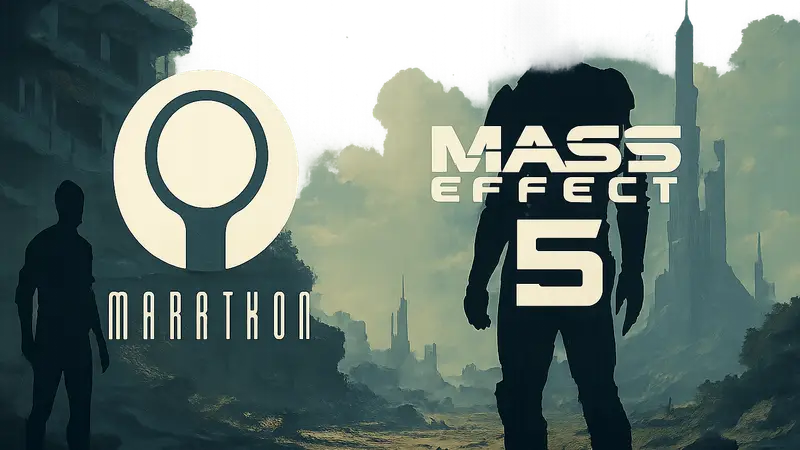 Логотипы игр Marathon и Mass Effect 5, символизирующие их важность для студий Bungie и BioWare