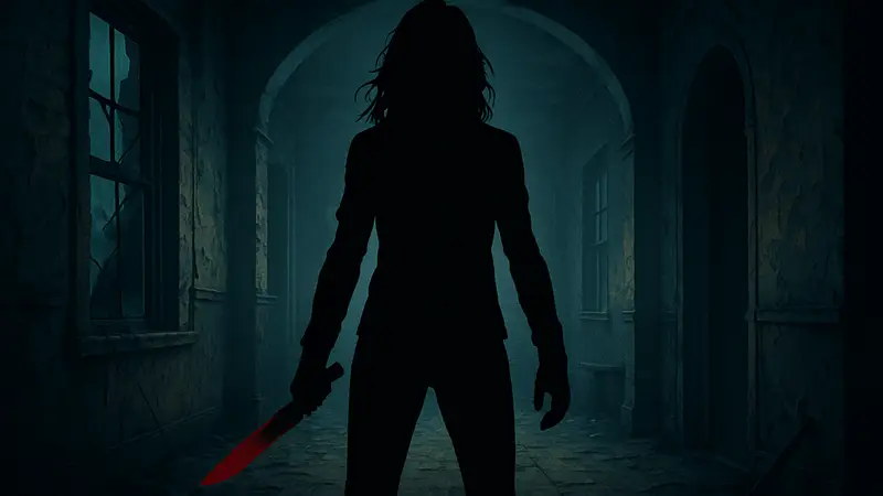 Изображение персонажа Даны из сериала "Баффи — истребительница вампиров", символизирующее её опасность.