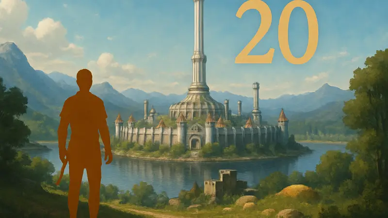 Обложка игры The Elder Scrolls IV Oblivion с Имперским городом, отмечающей 20-летие.