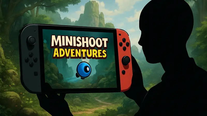 Обложка игры Minishoot Adventures, выпущенной для Nintendo Switch 2.