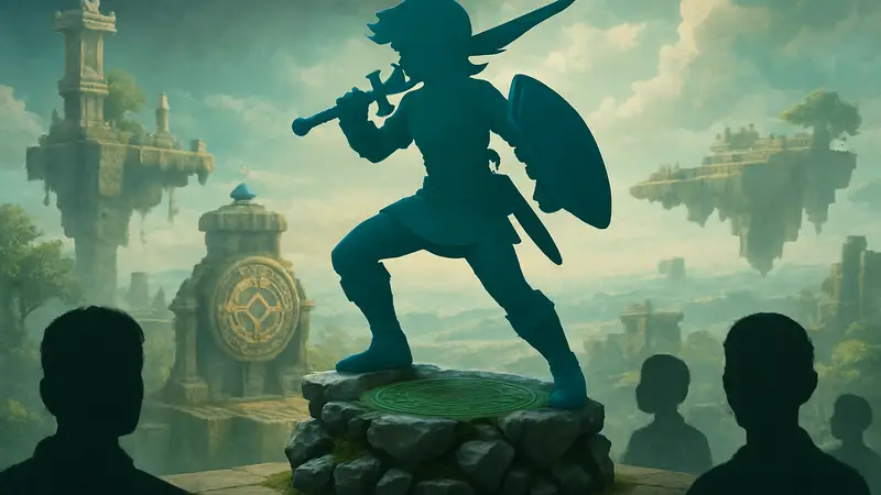 Эксклюзивная коллекционная статуэтка Линка из игры The Legend of Zelda: Tears of the Kingdom от First 4 Figures.