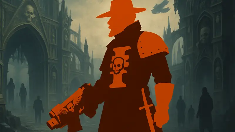 Инквизитор Оби-Ван Шерлок Клузо из вселенной Warhammer 40k на иллюстрации