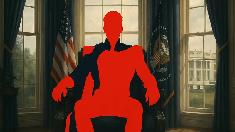 Хоумлендер, главный антагонист сериала «Пацаны», восседает на троне или в Белом доме, символизируя его стремление к власти в 5 сезоне.