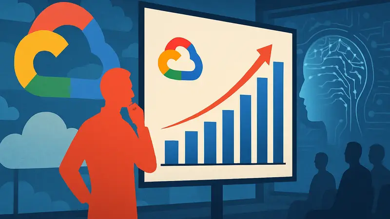 Графики роста доходов Google Cloud, облачные технологии и искусственный интеллект