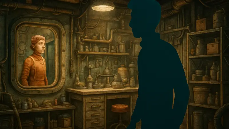 Кадр из игры Harold Halibut с уникальным визуальным стилем stop-motion