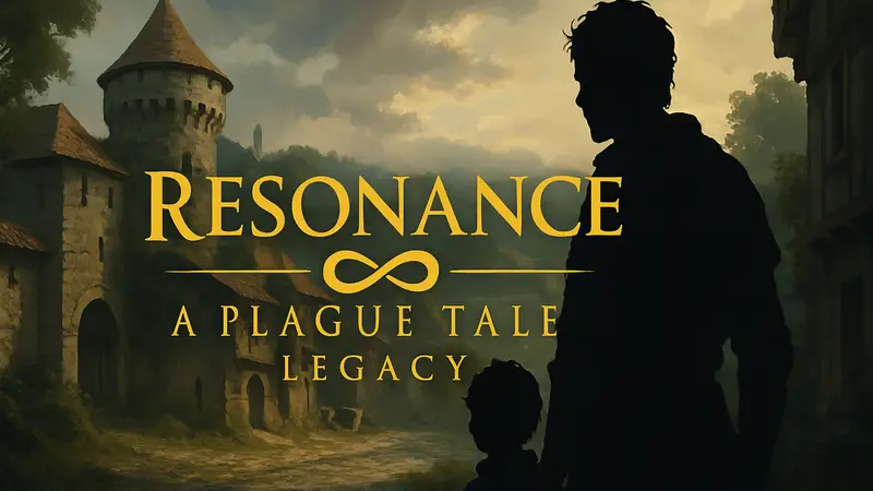 Логотип игры Resonance: A Plague Tale Legacy, анонс золотого статуса.