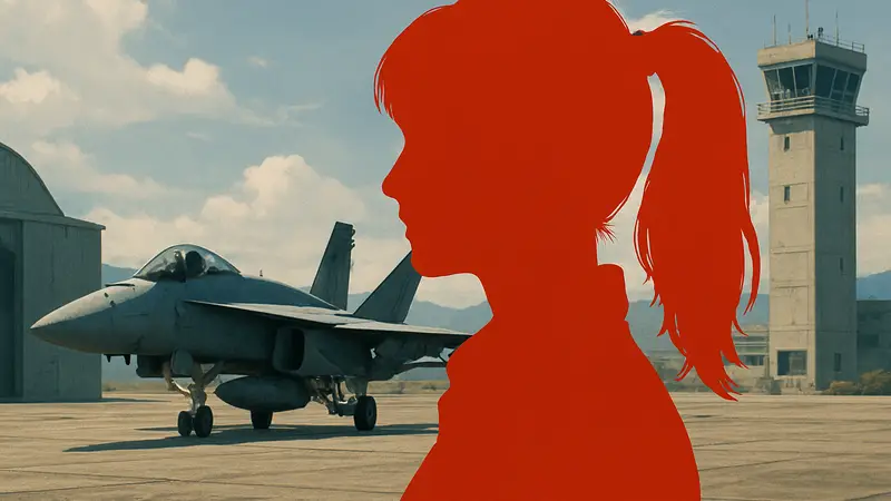 Пилот Ace Combat 8 или сцена из игры, демонстрирующая детализацию персонажей и их волос