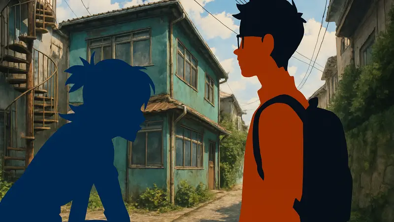 Обложка манги Dandadan с главными героями.