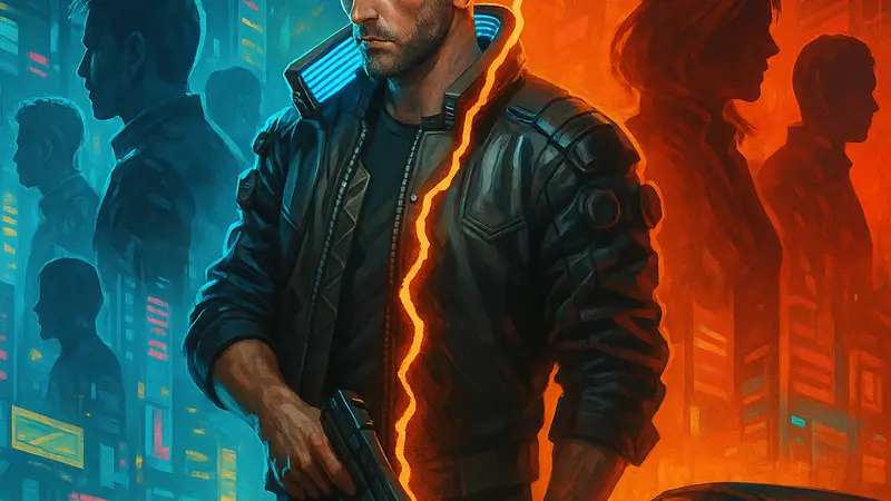 Изображение из Cyberpunk 2077, символизирующее разногласия в сообществе игроков вокруг нового дополнения.