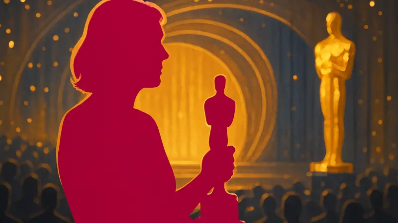 Эми Мэдиган на церемонии вручения премии "Оскар" 2026 с наградой