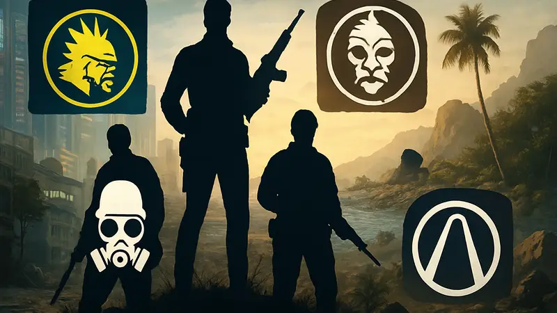 Рейтинг Open-World FPS, лучшие шутеры с открытым миром, логотипы игр