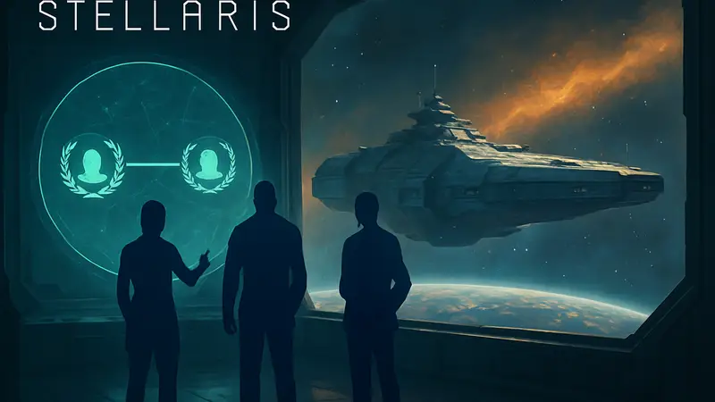 Скриншот Stellaris, космический корабль, дипломатия, обновление 4.4 «Пегас»