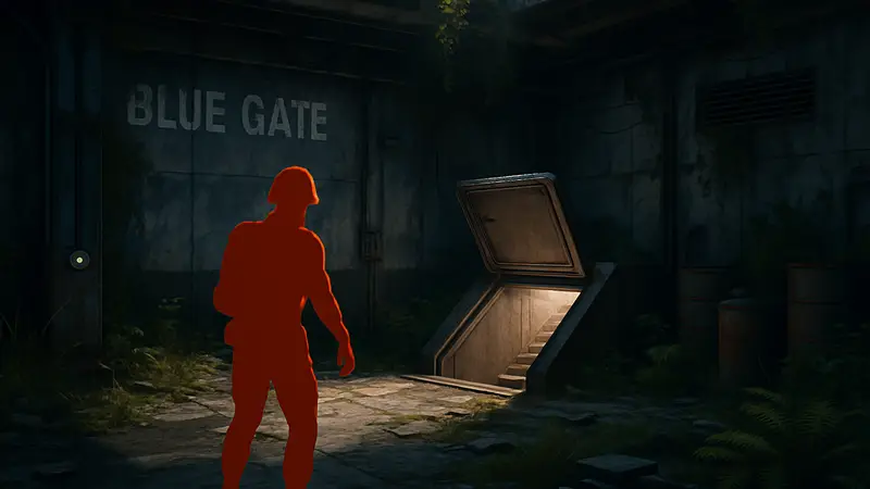 Скриншот из ARC Raiders с входом в секретный подвал Убежища Рейдера