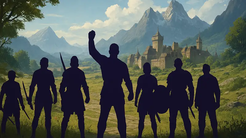 Игроки Crimson Desert в фэнтезийном мире, демонстрирующие силу сообщества