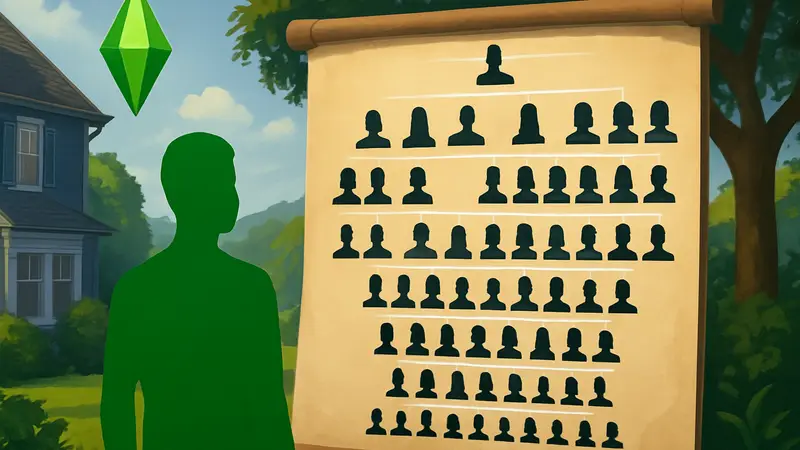 Sims 4: игрок показал семейное древо в 35 поколений, рекорд в игре