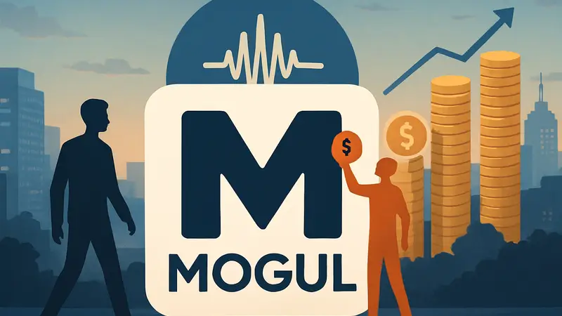 Логотип стартапа Mogul, символизирующий отслеж
