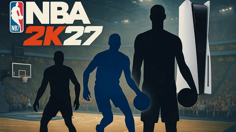 NBA 2K27, обложка игры, звезды баскетбола, PlayStation 5