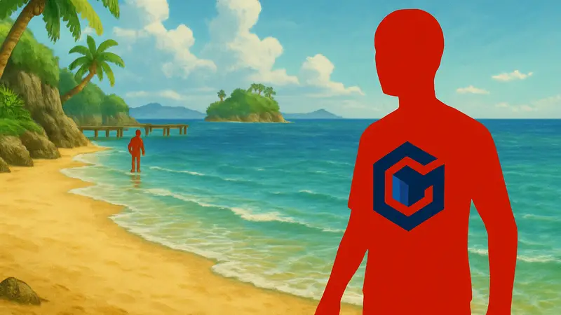 Пляж в старой видеоигре, вода, графика GameCube, секреты разработки игр