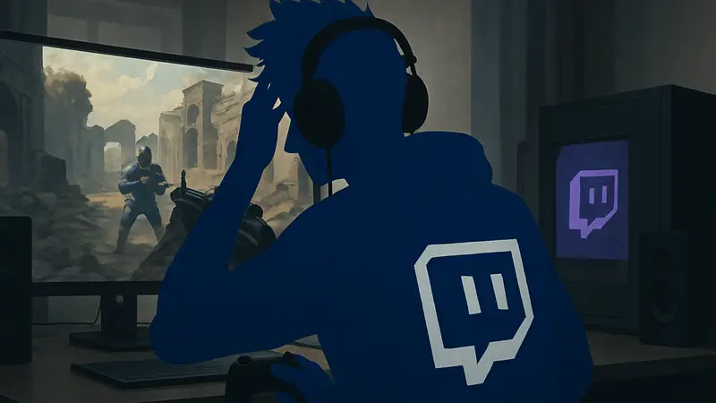 Стример Ninja играет в шутер, делает паузу в трансляциях на Twitch.