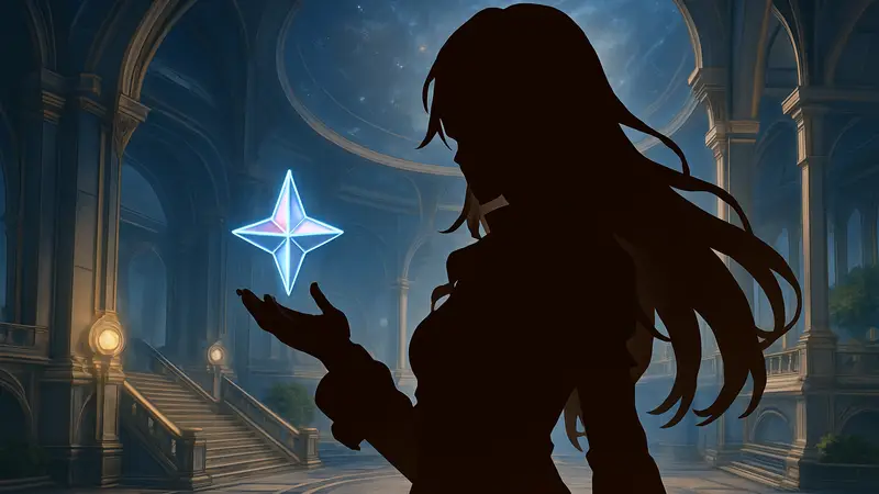 Изображение персонажа Honkai: Star Rail с надписью "300 Stellar Jades code"