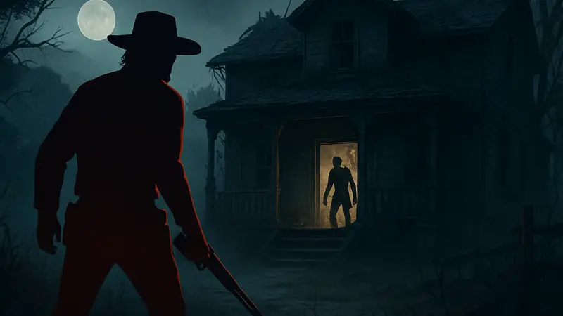 Скриншот из новой хоррор игры, стилизованной под Red Dead Redemption и Resident Evil