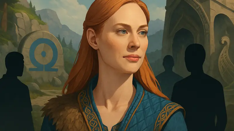 Портрет актрисы Деборы Энн Уолл, известной по роли Лауфей в God of War.