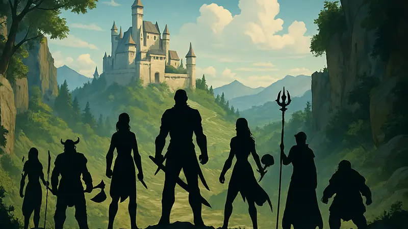 Постер четвёртого сезона «Легенды о Vox Machina» с главными героями