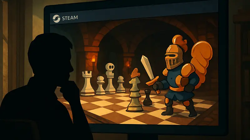 Gambonanza: геймплей инди-игры, сочетающей шахматы и roguelike на экране Steam.