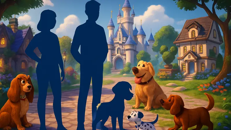 Игровой мир Disney Dreamlight Valley с новыми персонажами из обновления "Puppy Love".