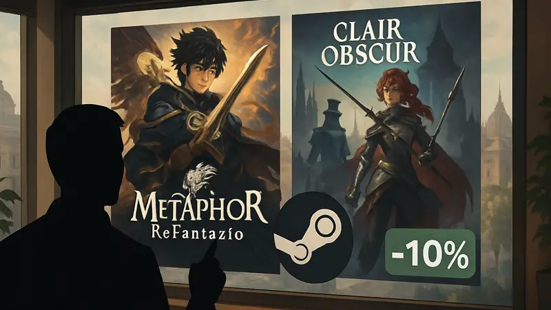 Обложки игр Metaphor Refantazio и Clair Obscur в Steam бандле со скидкой