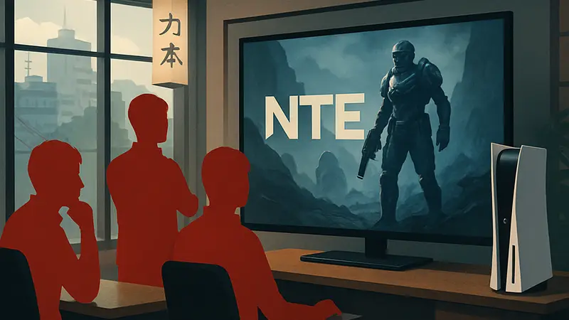 Японский геймдев, логотип игры NTE, PS5, японские разработчики