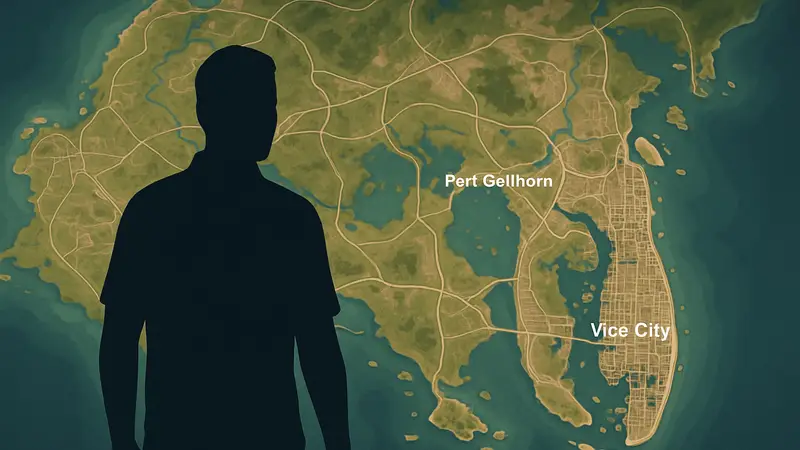 Детальная карта GTA 6 с отмеченными городами и локациями, включая Vice City и Port Gellhorn.